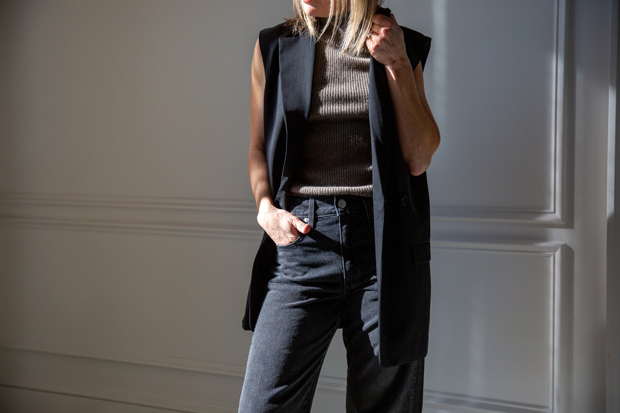 Amo Denim Annette High Rise Straight Leg Jeans-Spark