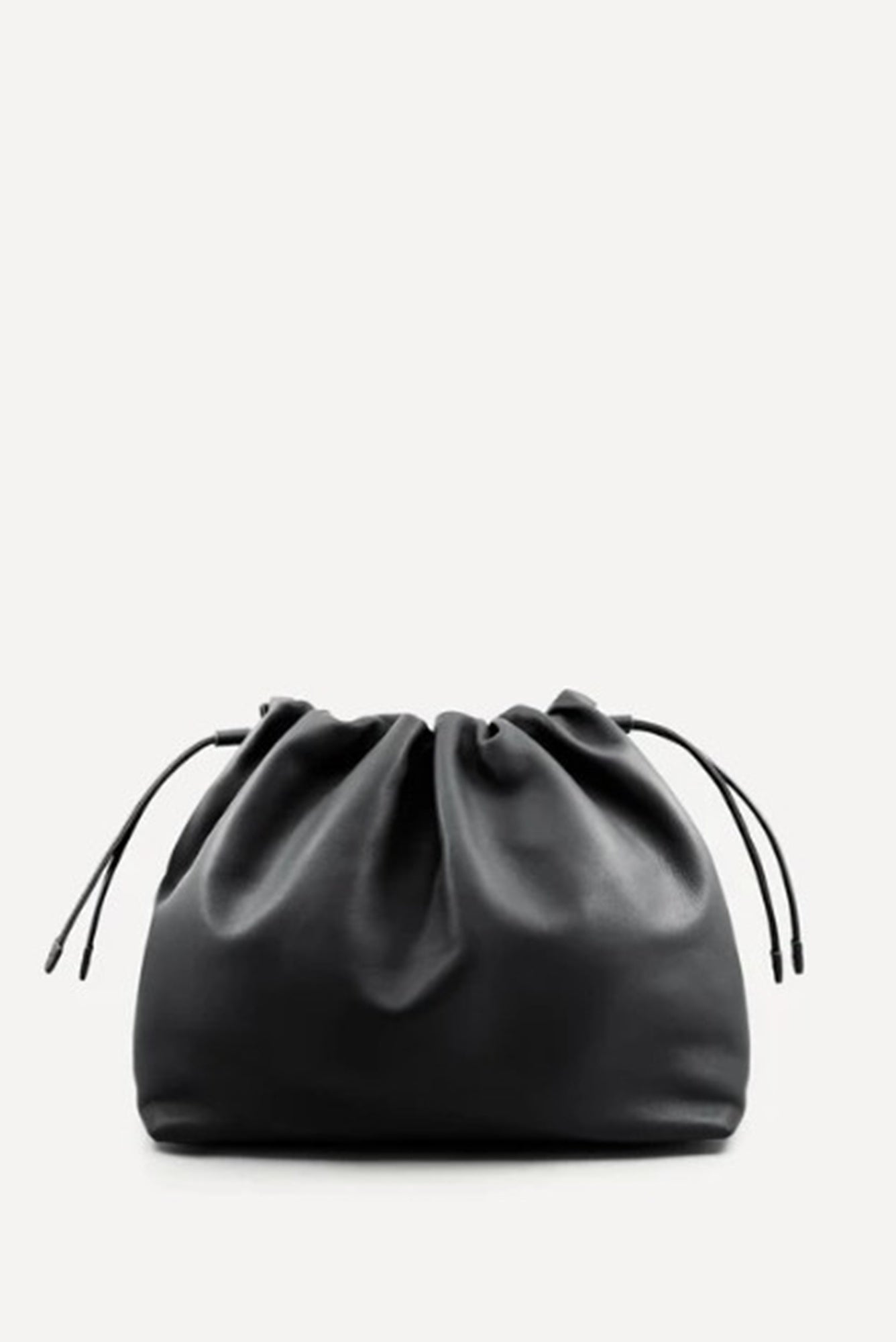 image of the Studio Amelia Alexandra Drawstring Bag in Black