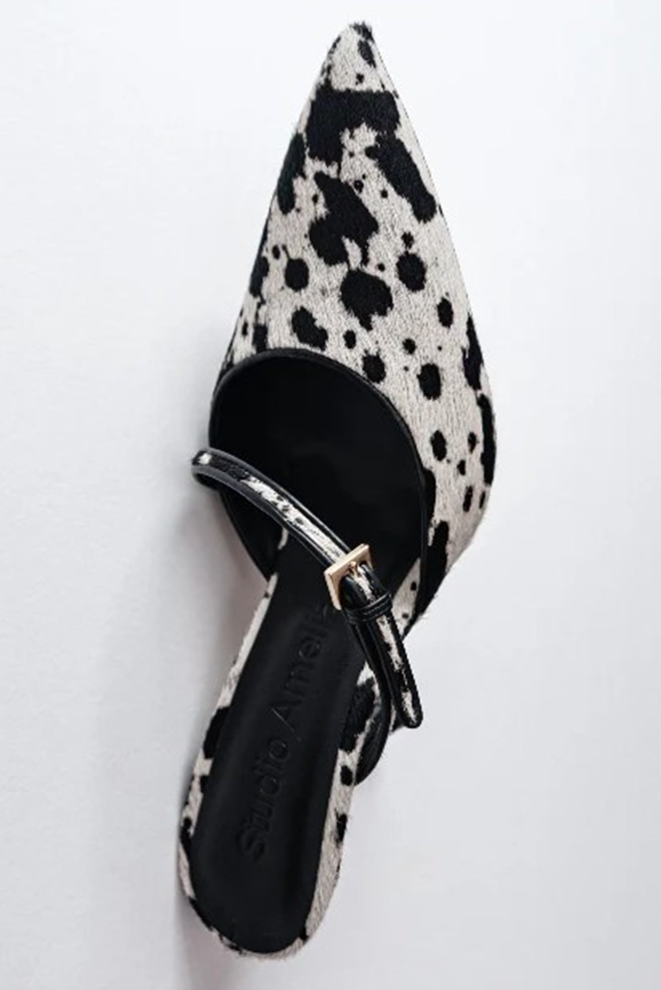 image of  the Studio Amelia Alto 90 Mules in Calf Hair