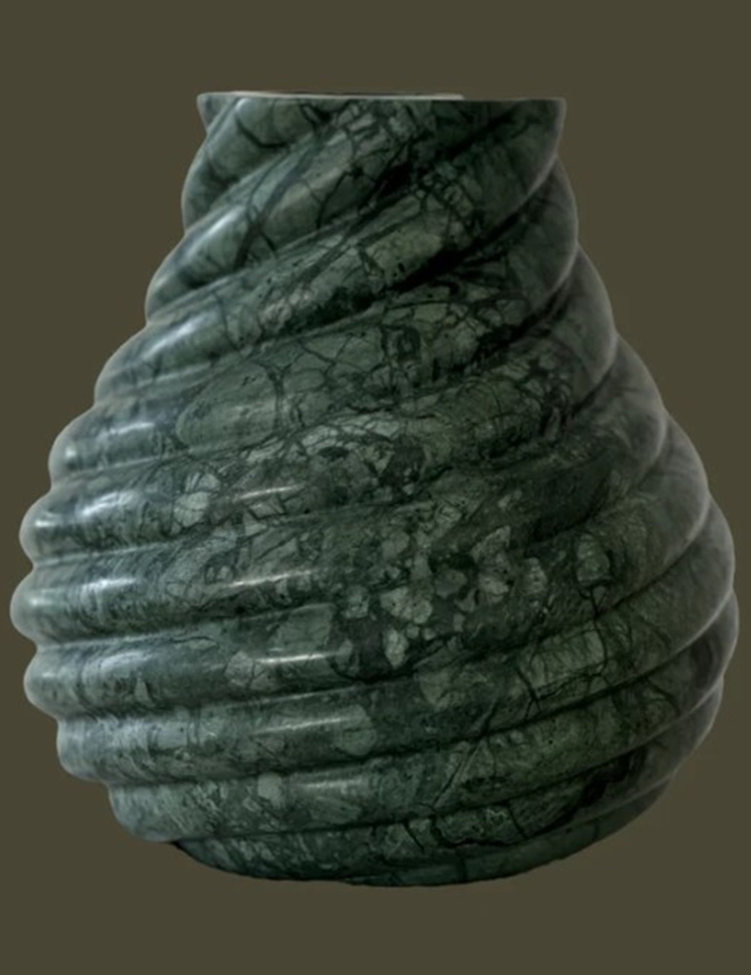 Anastasio Home Large Swell Vase in Emerald