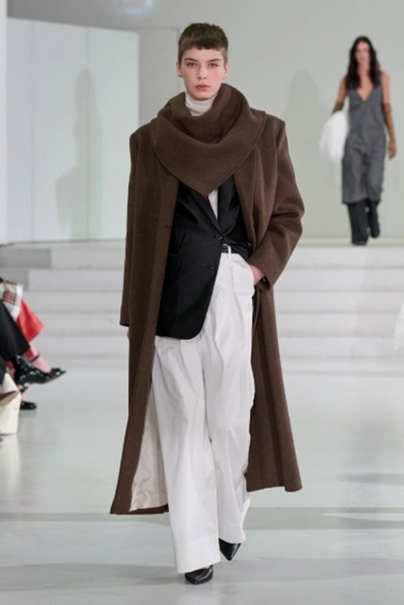 model wearing the Garment Avelino pants on the ASW25 runway