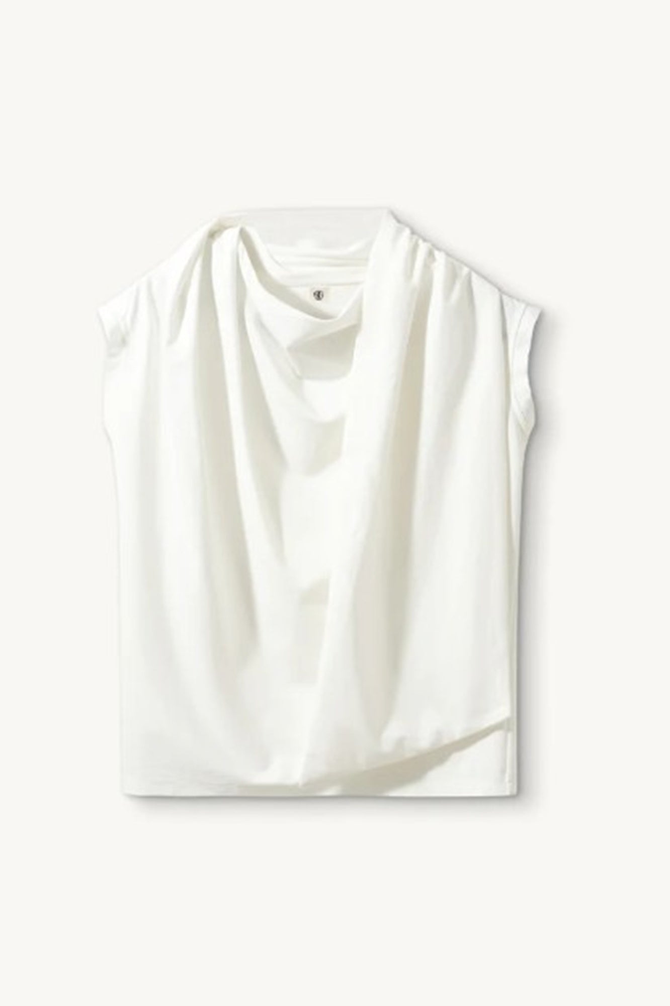 image of the Garment Scarf Tee in Cream