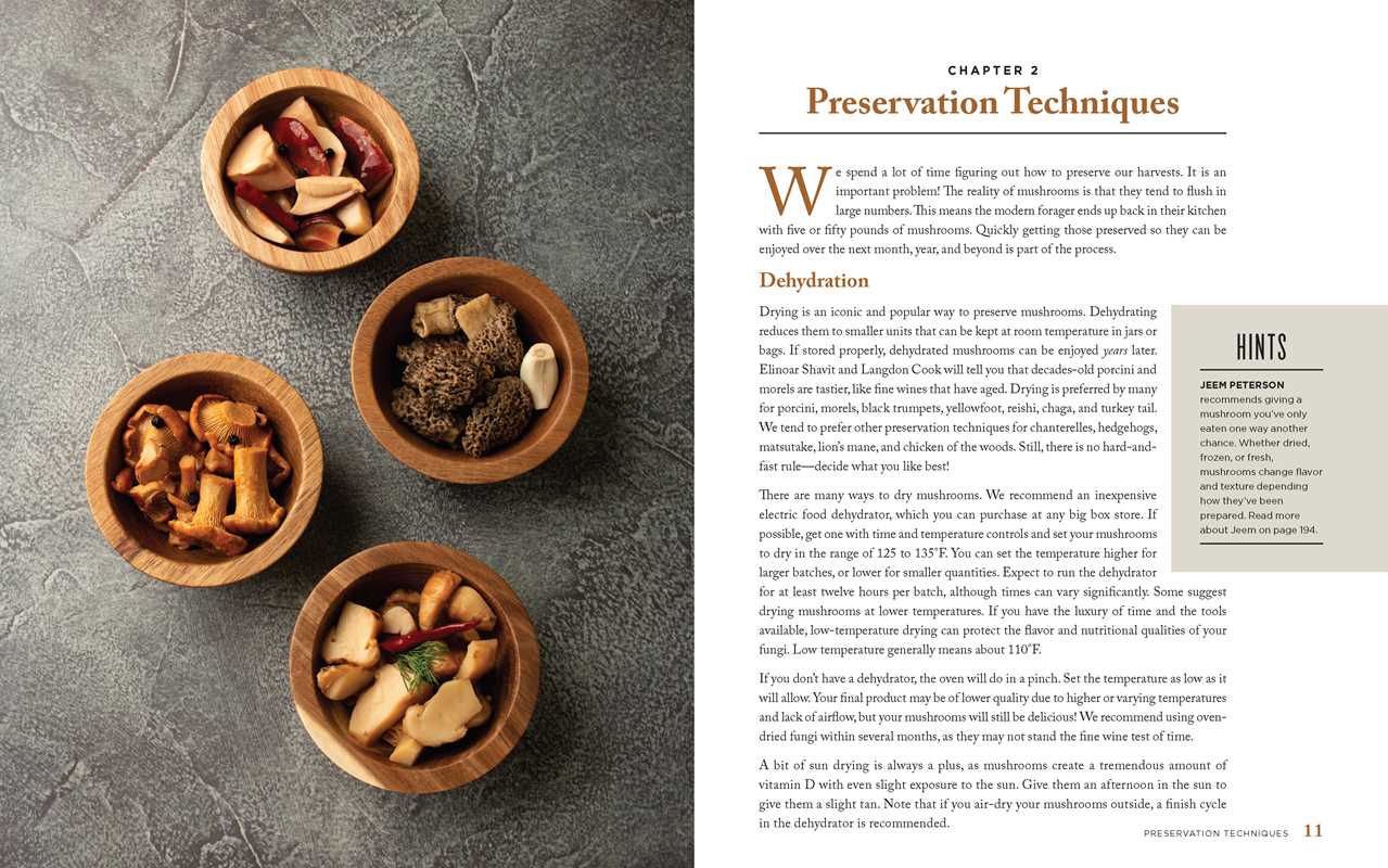 interior image of the wild mushrooms cookbook